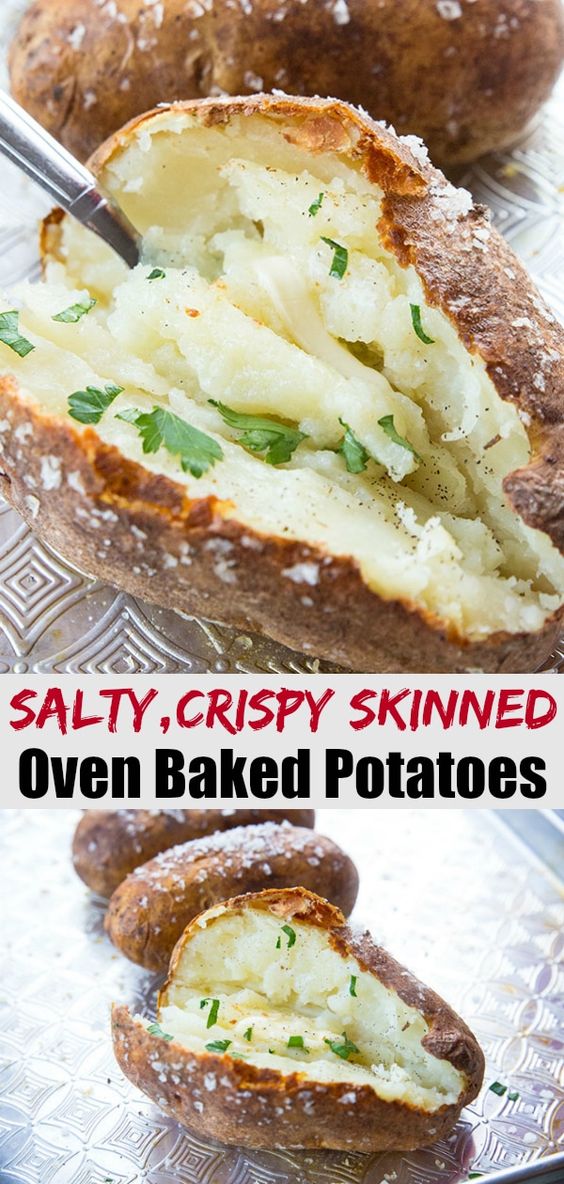 How to Make Salty, Crispy Skinned Oven Baked Potatoes CUCINA DELICIOUS