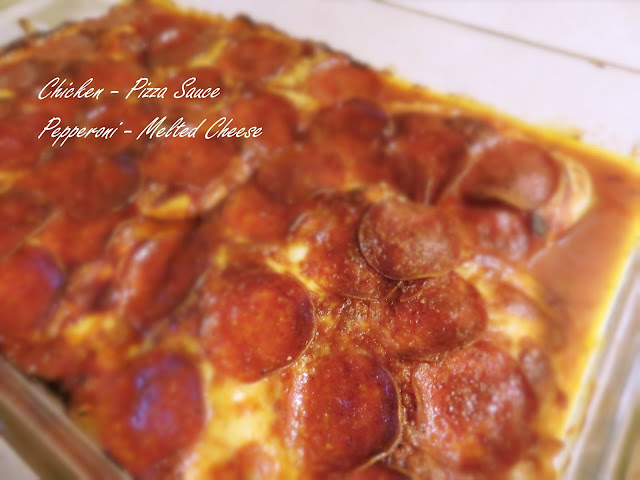 Low Carb Chicken Pepperoni Pizza