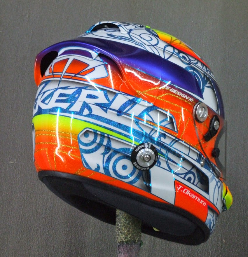 Racing Helmets Garage Arai GP6S T.Okamura by YF Design