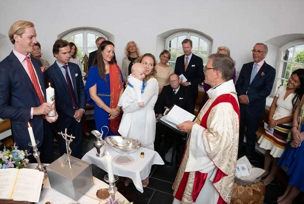 Prince Guillaume, Princess Margaretha, Grand Duchess Maria Teresa with Prince Liam, Grand Duke Henri