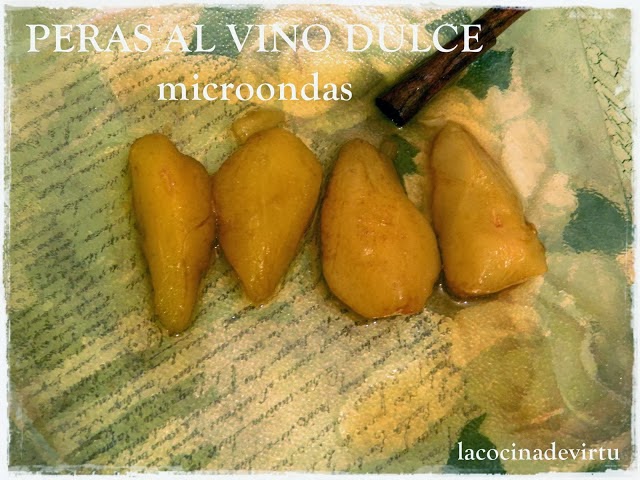 peras al vino dulce