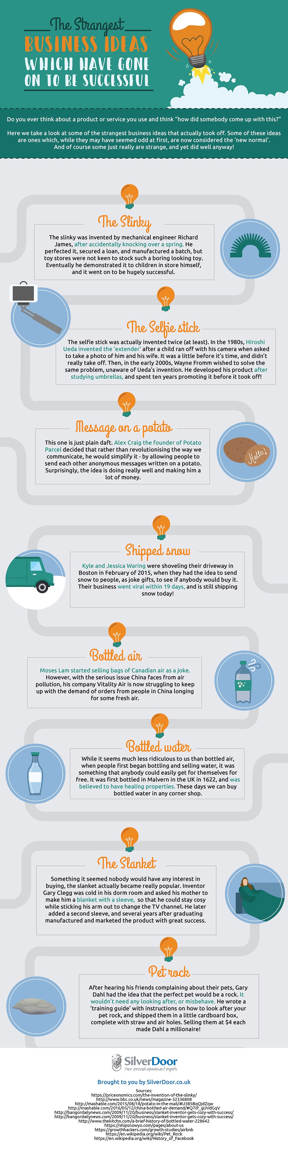 The Strangest Business Ideas Which Have Gone On To Be Successful #Infographic