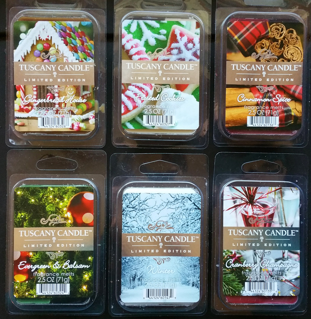 Scented Wax Melt Reviews: Tuscany Candle Winter Holiday Christmas 2015 ...