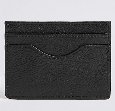 marks and spencer pebble grain leather card wallet