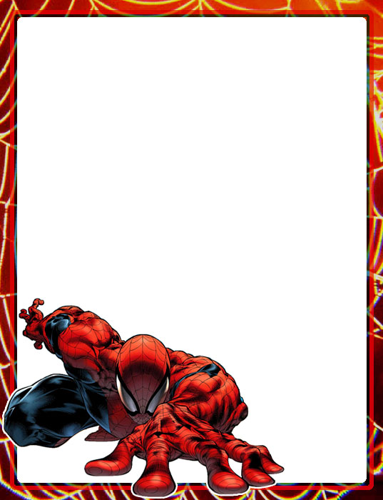 Bordes Decorativos Bordes Decorativos Del Hombre Arana Spiderman Para Imprimir
