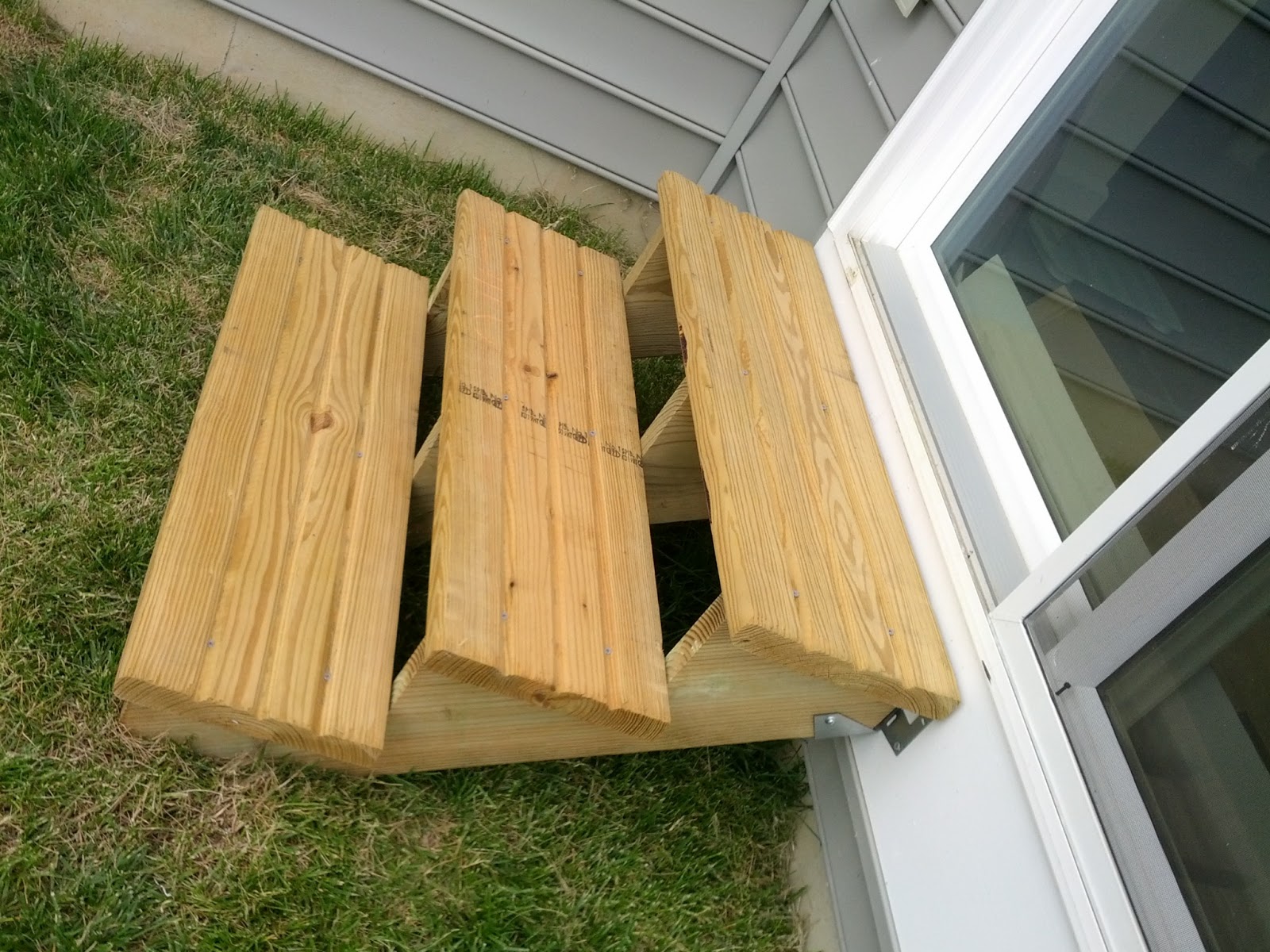 Building our Home Deck steps