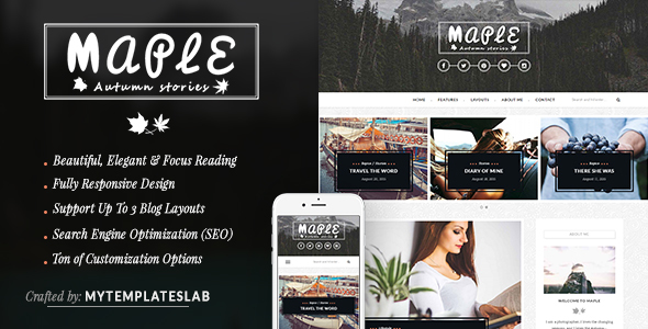 Maple - Responsive WordPress Blog Theme