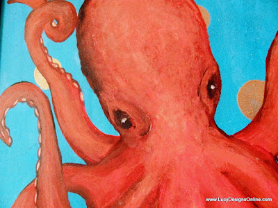 acrylic octopus painting