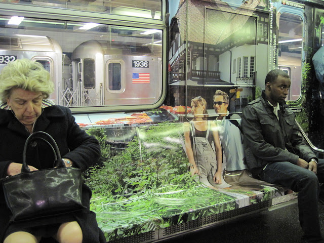 Find yourself transported to Switzerland with this Strangely New York subway billboards