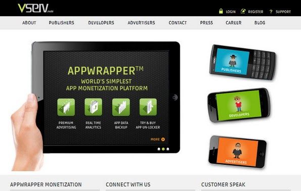 Vserv mobile advertising network
