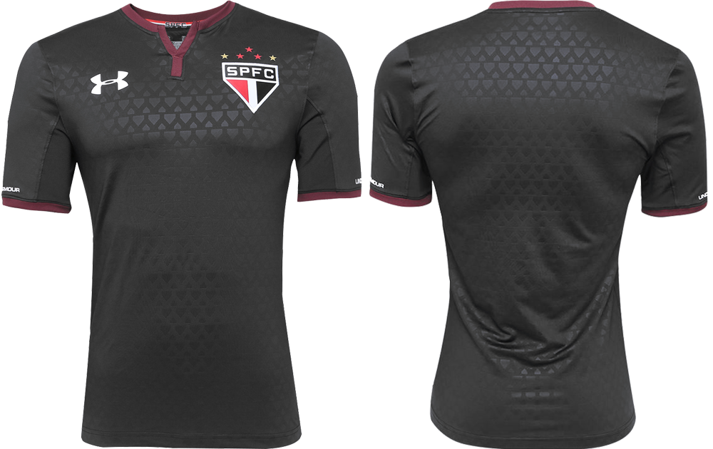 camisa under armour spfc preta