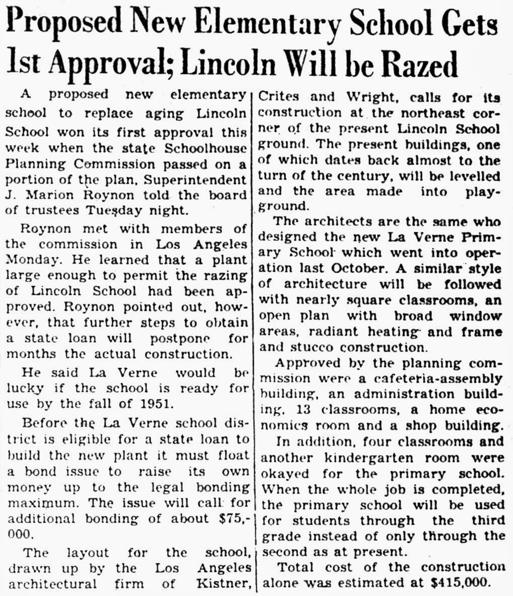 Historical Old Town La Verne Lordsburg/La Verne Grammar School History