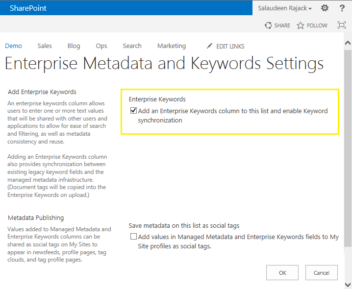 How To Add Enterprise Keywords Column To Sharepoint List Or Library Sharepoint Diary