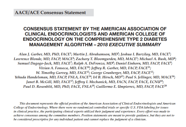 aace ace algoritmo control de diabetes
