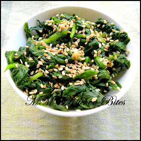 Korean Spinach Salad mmskitchenbites