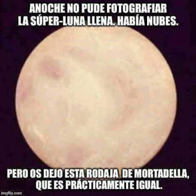 Anoche no pude fotografiar la súper luna llena, había nubes Anoche no pude fotografiar la súper luna llena, había nubes