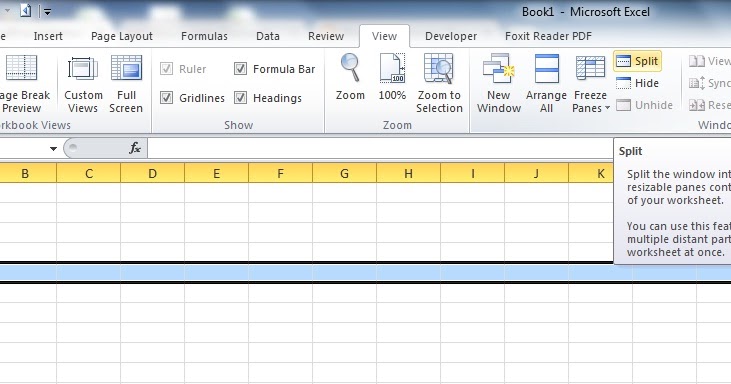 computer-tips-tricks-excel-split-worksheet-into-panes-with-split-button