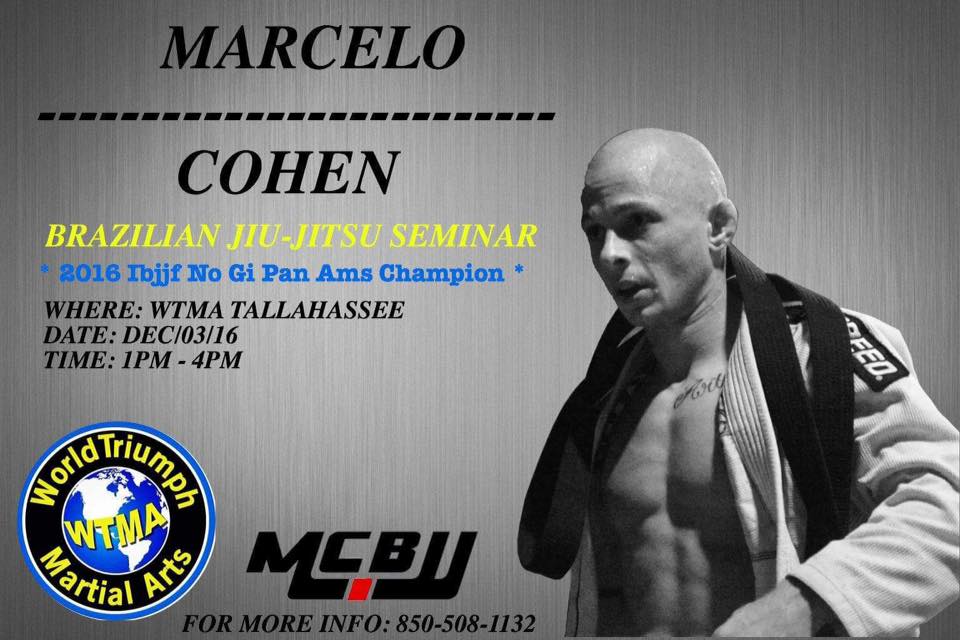 BJJ ONE NEWS World Triumph Martial Arts ‎Professor Marcelo Cohen Seminar & Belt Ceremony