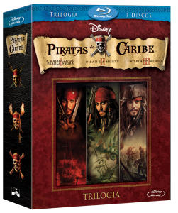 Piratas do Caribe A Maldição; Do Pérola Negra; O Baú Da Morte ; No Fim Do Mundo 720p Dual Áudio