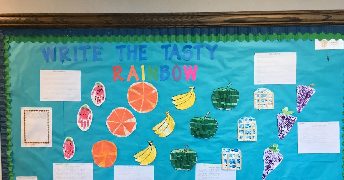 in a school daze FruitThemed Bulletin Board...