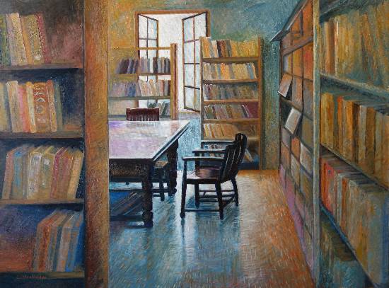 World of Books, painting by Chitra Vaidya (www.indiaart.com) World of Books, painting by Chitra Vaidya (www.indiaart.com)