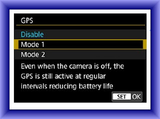 Canon EOS 5D Mark IV GPS Setting Canon EOS 5D Mark IV GPS Setting