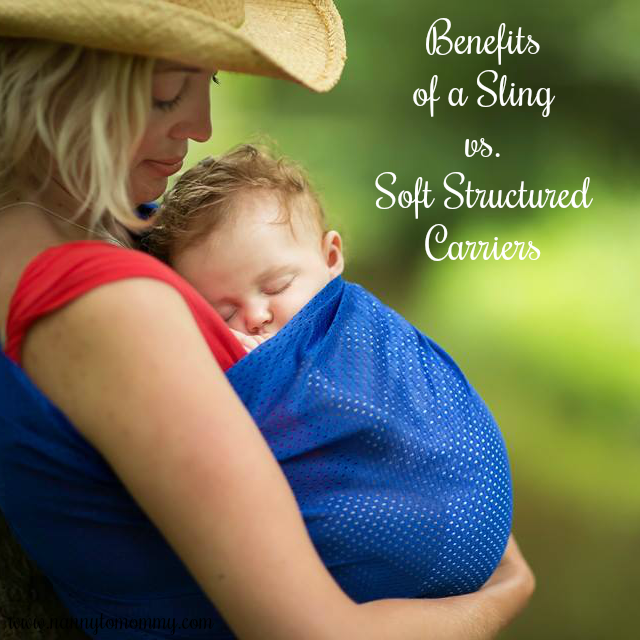 Benefits of a Sling vs. Soft Structured Carriers + Giveaway Nanny to