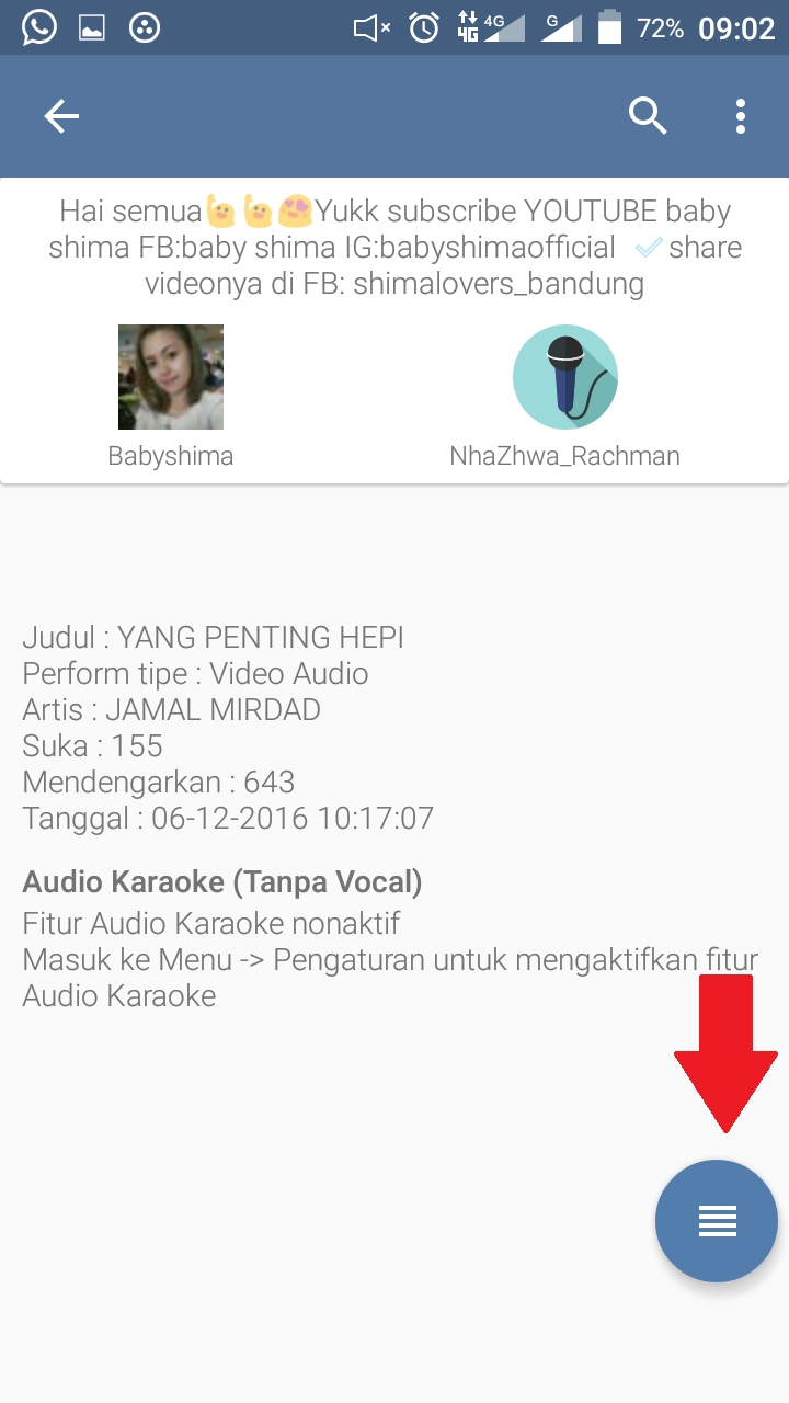 Cara Download rekaman audio / video di Smule