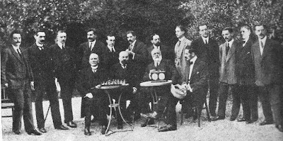 Participantes en el Torneo de Ajedrez de Barcelona en 1913