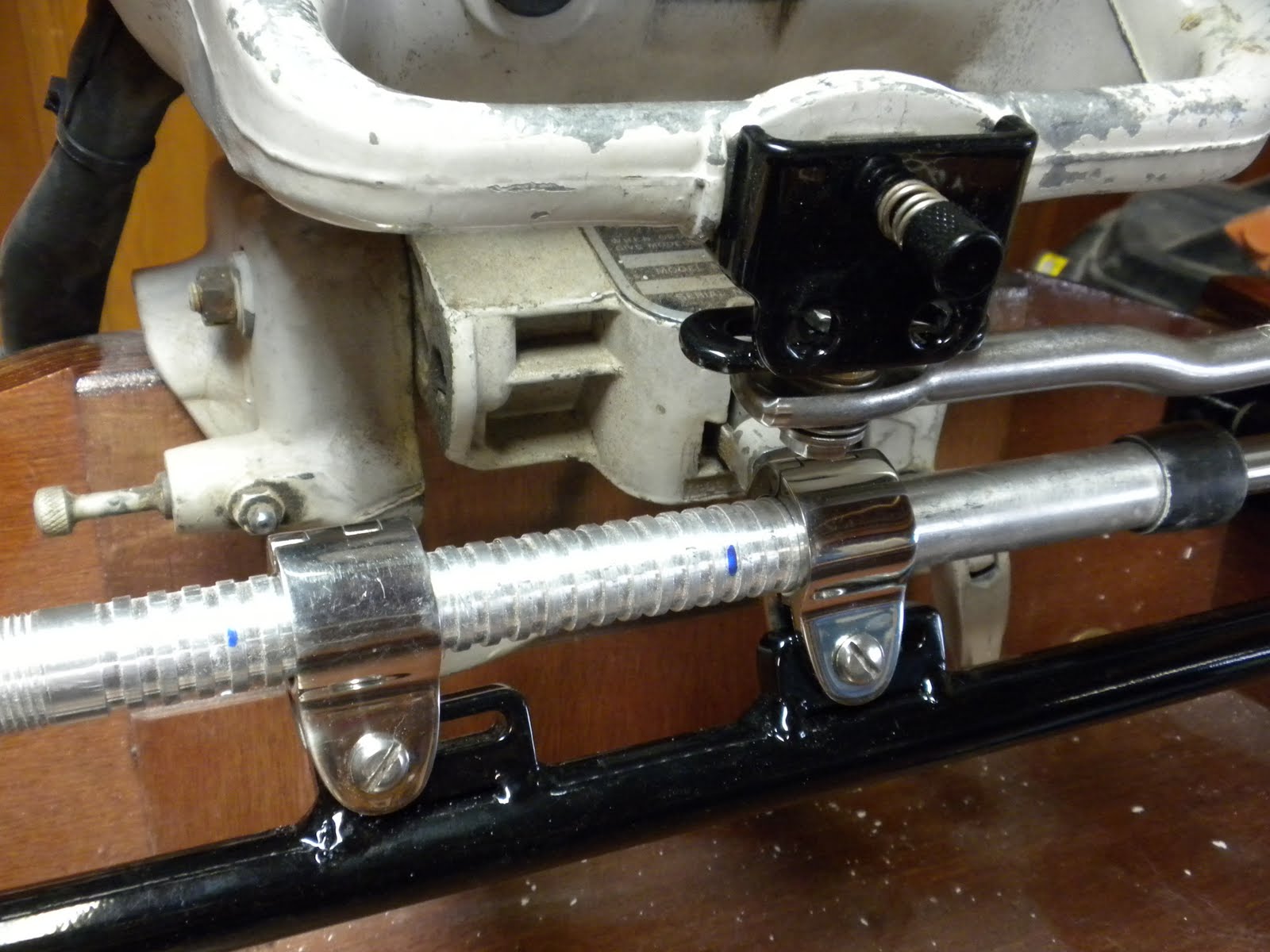 Ted's Wood Boat Steering Mount