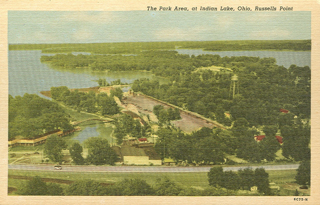 Vintage Travel Postcards Russells Point, Ohio