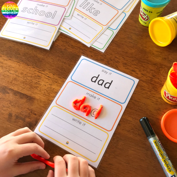 Teaching Sight Words - practical ways to teach high frequency words plus printable sight word mats to use | you clever monkey
