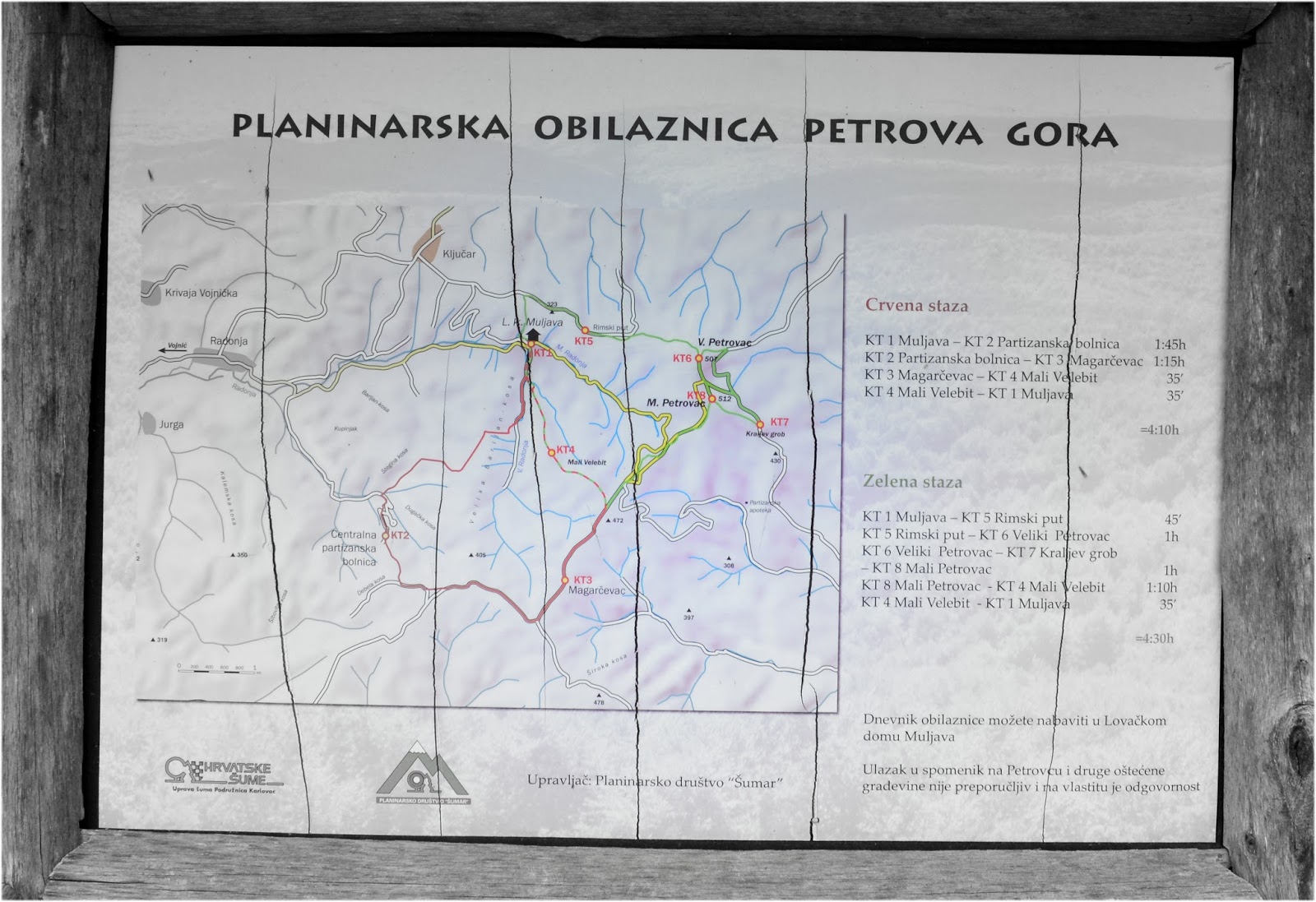 Ljepote planina Planinarska obilaznica Petrova gora, travanj 2017.