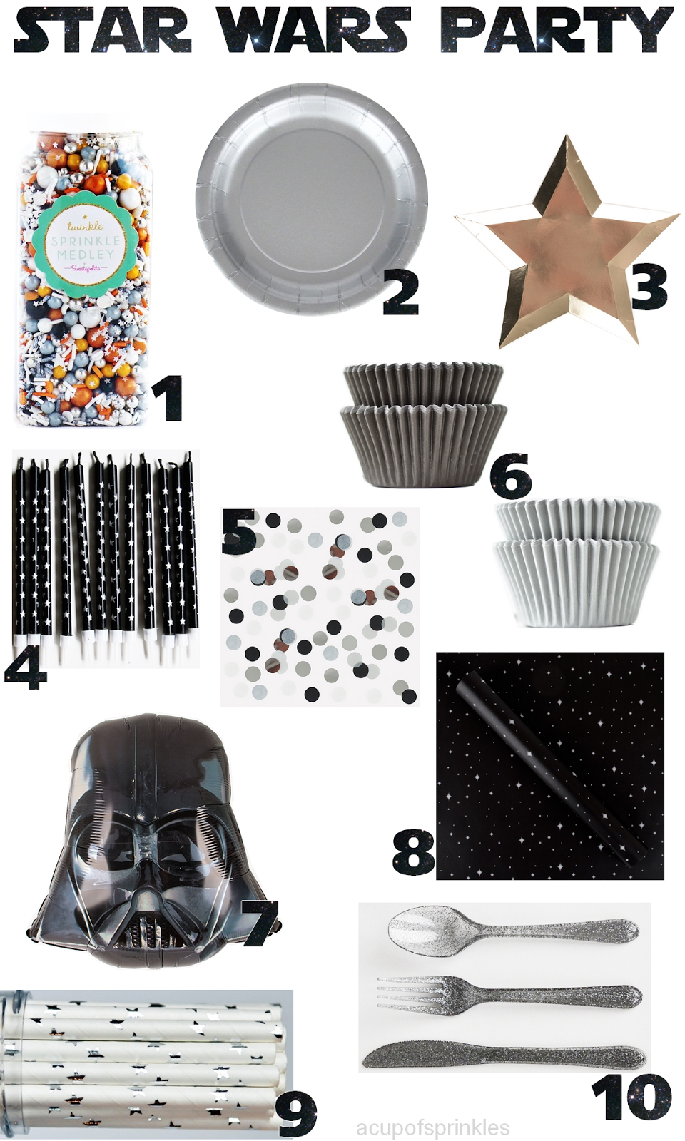Star Wars party moodboard Star Wars party ideas