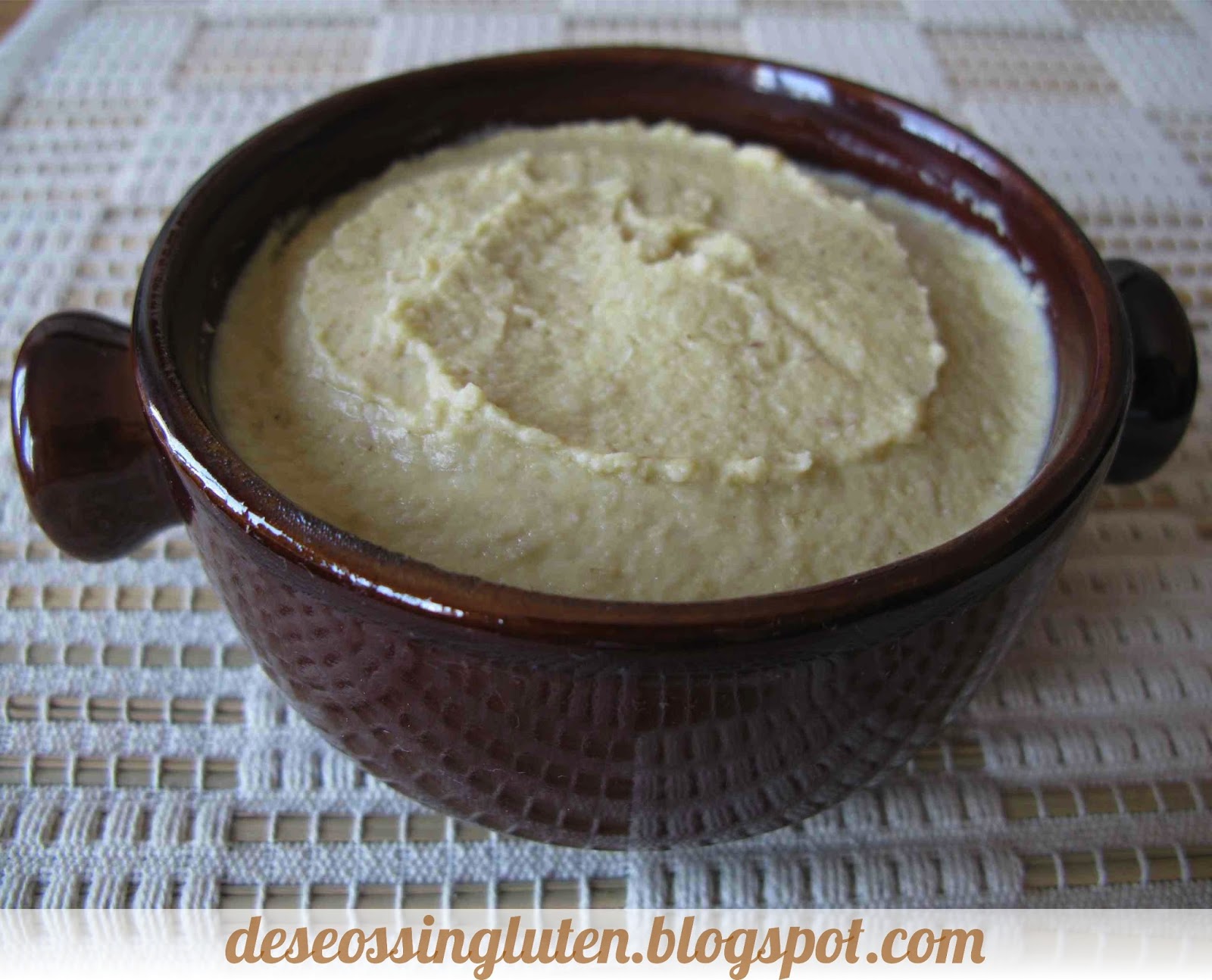 PATÉ DE GARBANZOS SIN GLUTEN (HUMMUS)