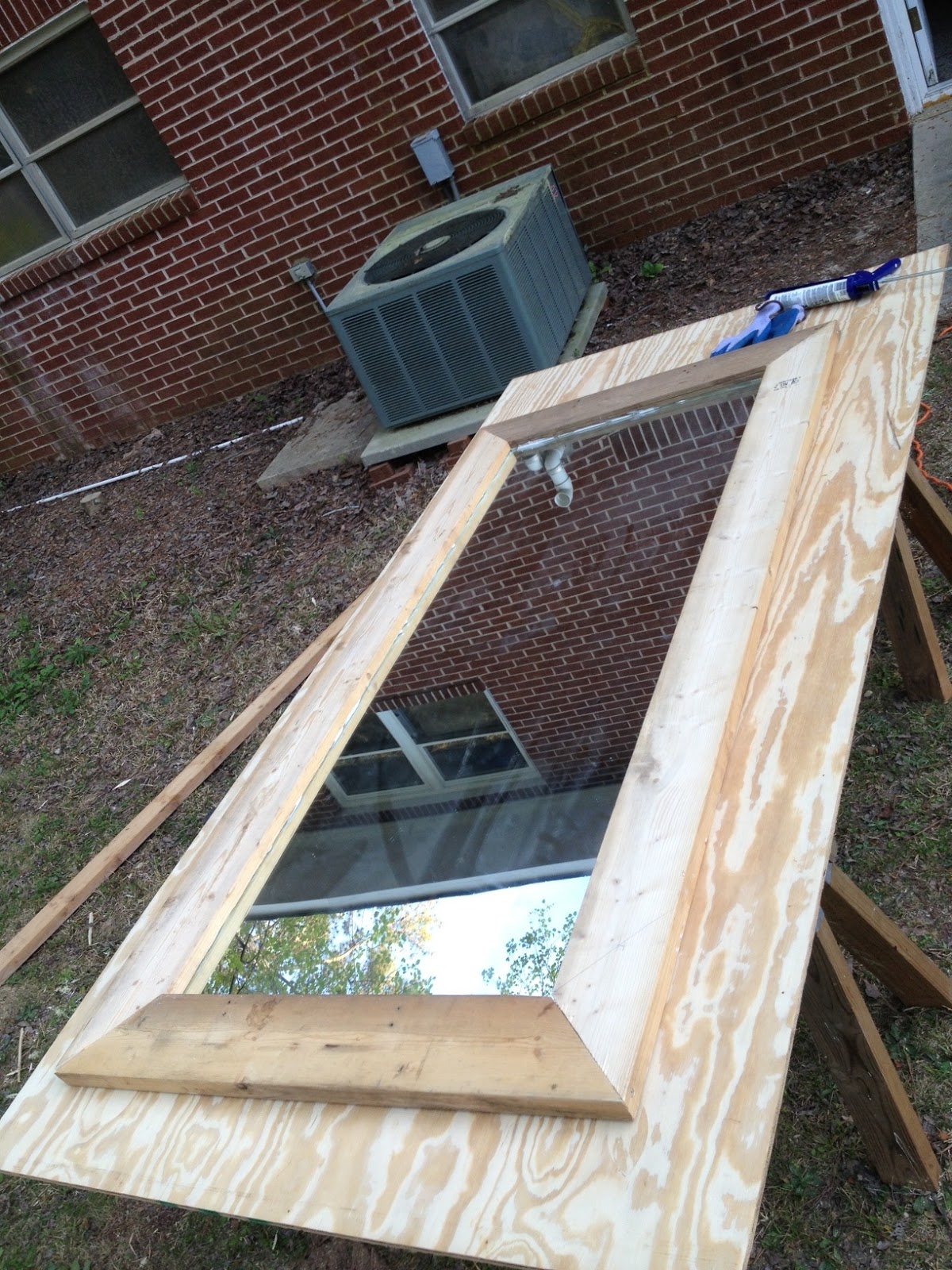 Seeing Art.fully Recycled/DIY floor length mirror