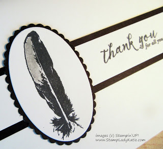 Masculine Card made with Stampin'UP!'s Feather Together Stamp Set