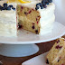 Lemon Blueberry Cake with Whipped Lemon Cream Cheese Frosting #summerdessert #cake
