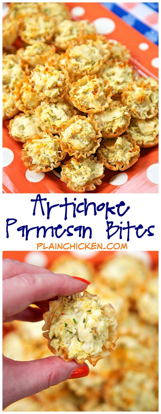 Artichoke Parmesan Bites freerecipefoods