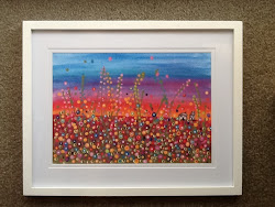 a4 prints paper paintings flower meadow frame watercolour acrylic