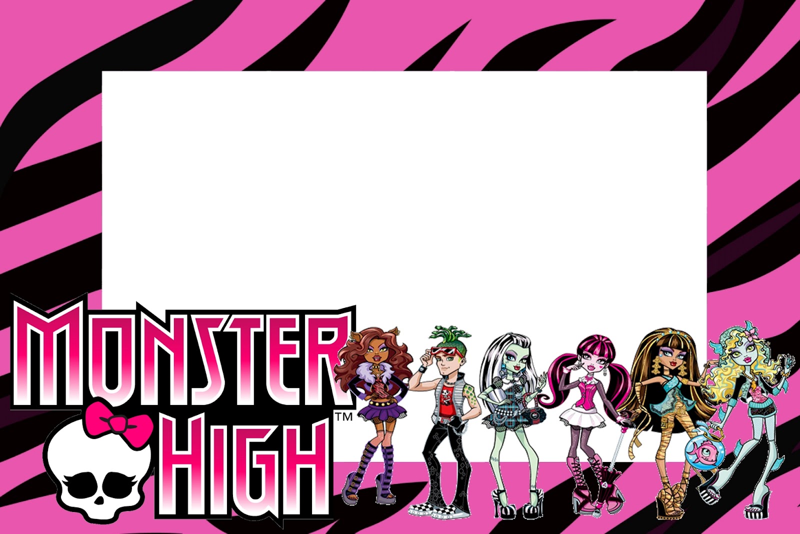 Free Printable Invitations Monster High