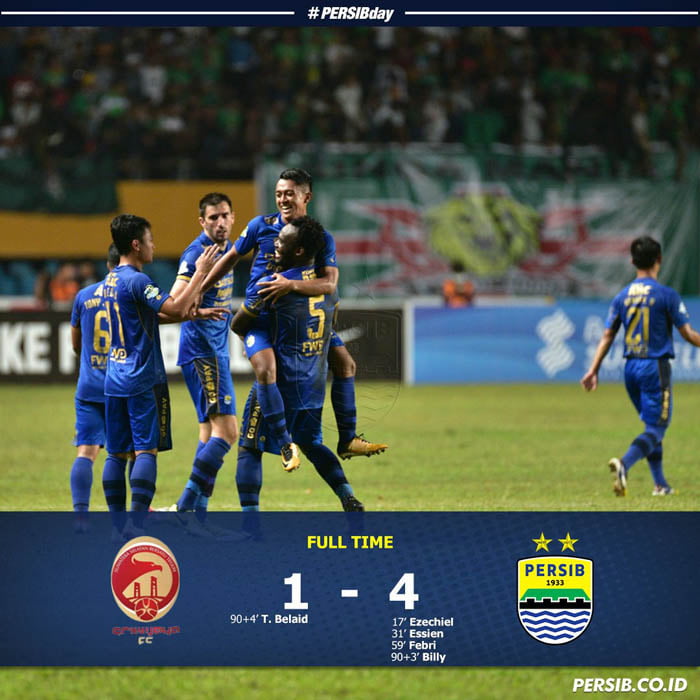 Kemenangan Manis di Jakabaring, Persib 4-1 Sriwijaya
