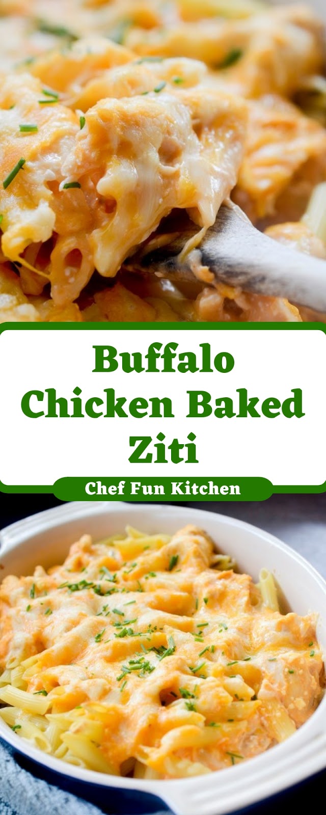 Buffalo Chicken Baked Ziti