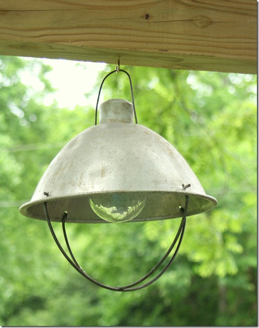This outside light is great for a garden area.