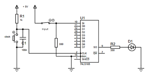 Rangkaian Shift Register SISO Rangkaian Shift Register SISO
