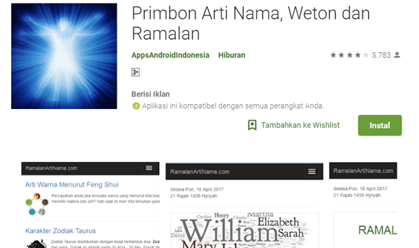 4 Aplikasi Primbon Hitungan Nama, Mimpi & Ramalan - MeAplikasi