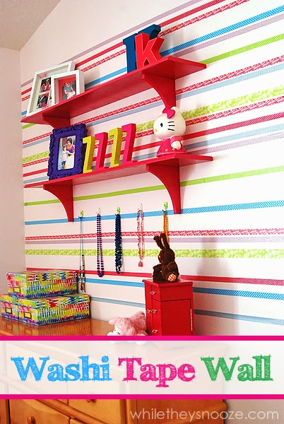 While They Snooze: Washi Tape Wall