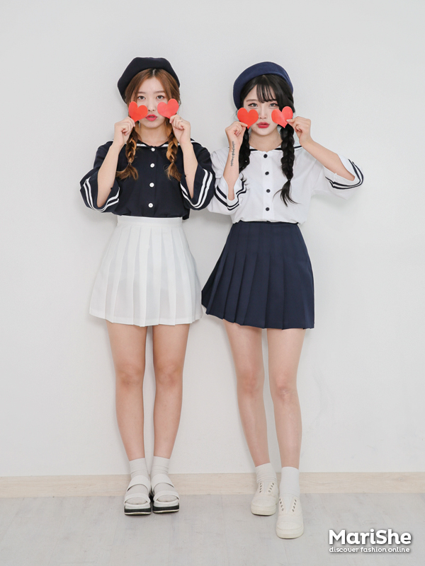 fancy korean twin outfits girl