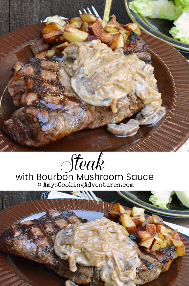 Steaks with Bourbon Mushroom Sauce