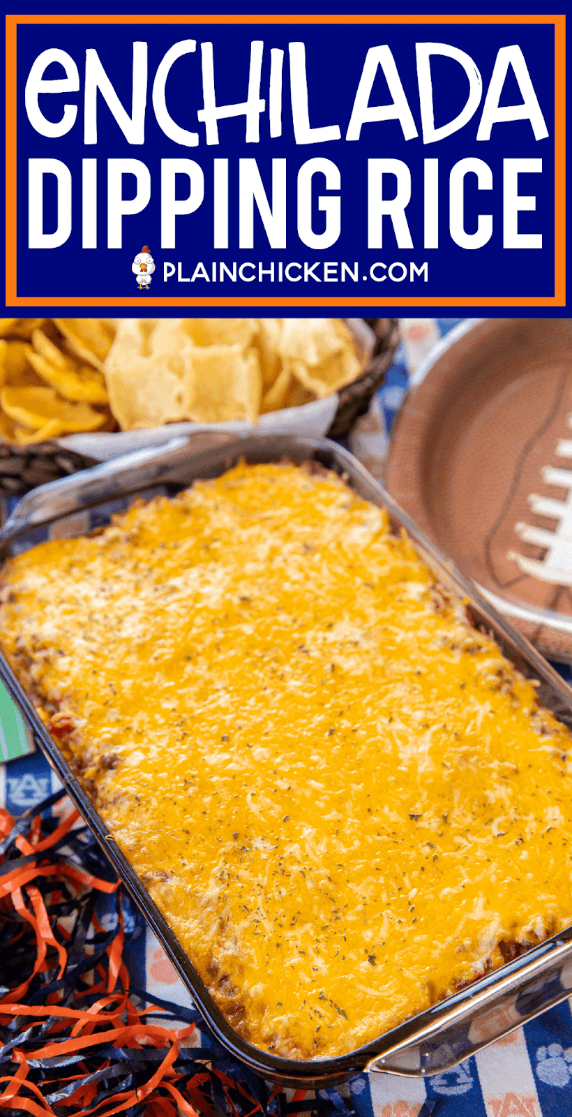 Enchilada Dipping Rice Football Friday Plain Chicken®